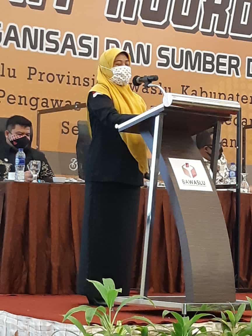 Beri Dukungan Moril, Erna juga Ingatkan Pentingnya SIMP sebagai Penyelenggara  Ditengah Pandemi