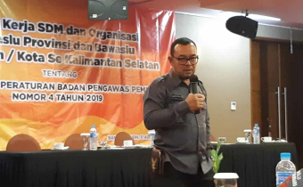 Gelar Rapat Kerja, Bawaslu Kalimantan Selatan Sosialisasikan Perbawaslu Nomor 4 Tahun 2020